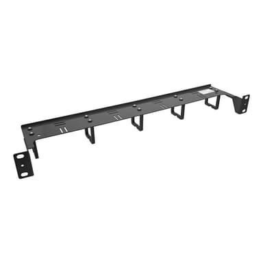 INLINE 19″ Kabelführungspanel, 1HE, 5 Kunststoffbügel, horizontal, schwarz