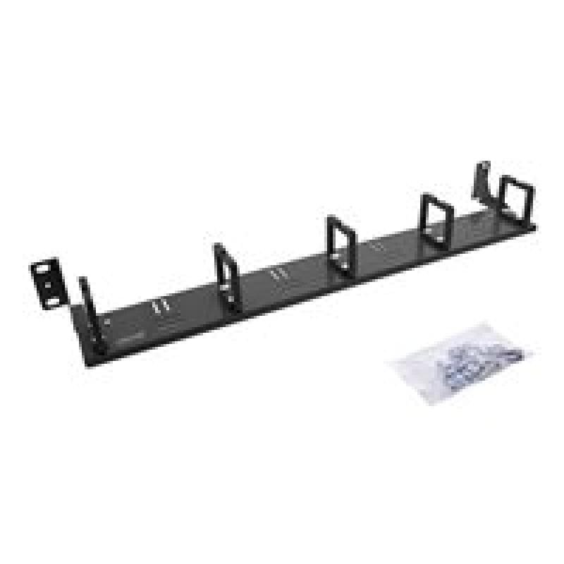 INLINE 19″ Kabelführungspanel, 1HE, 5 Kunststoffbügel, horizontal, schwarz