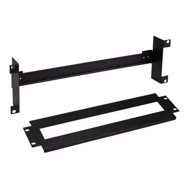 INLINE 19″ Schutzschalterleiste 3HE, mit Hutschiene, schwarz