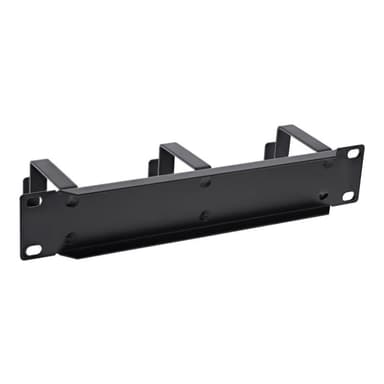 INLINE 10″ Kabelführungspanel, 3 Bügel, RAL 9005, schwarz