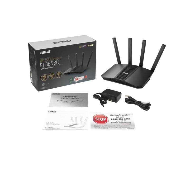 ASUS RT-BE58U V2 BE3600 Dualband WiFi 7 WLAN Router AiMesh