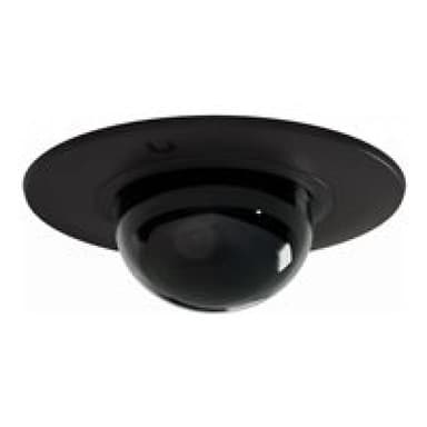 UBIQUITI Dome camera mounting installation into a wall or ceiling with a smoked bubble for enhanced