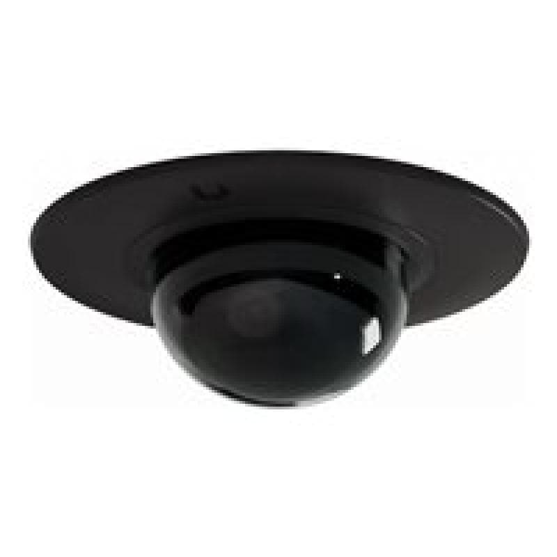 UBIQUITI Dome camera mounting installation into a wall or ceiling with a smoked bubble for enhanced