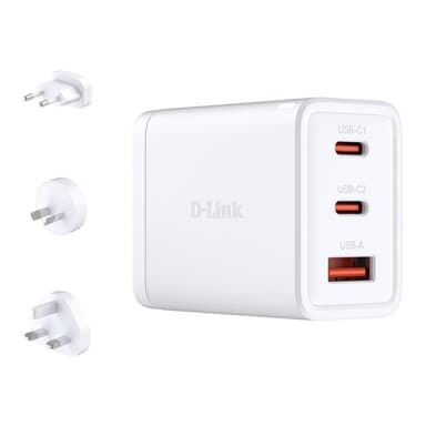 D-LINK DCP-651 65W GaN Charger USB-C USB-A