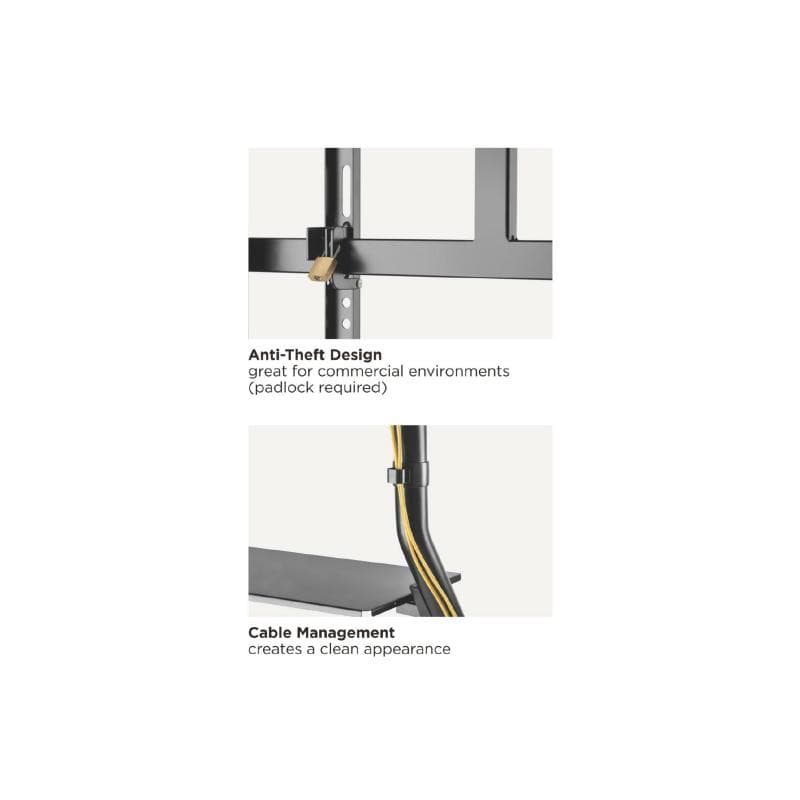EQUIP 650609 60″-105″ Hochleistungs-TV-Wagen