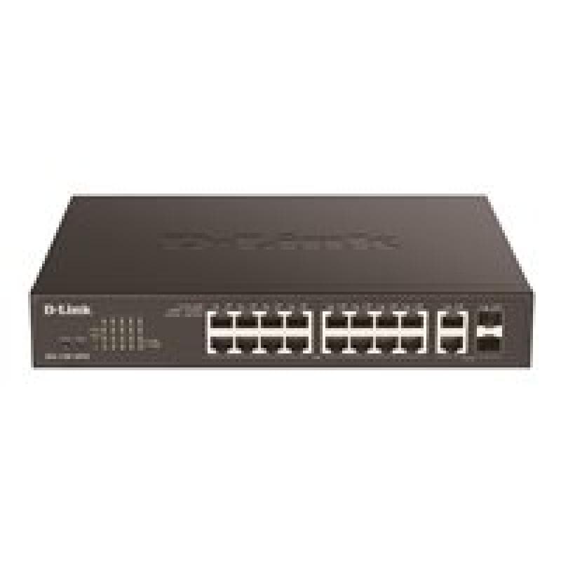 D-LINK Switch 16G 2SFP PoE+ 130W
