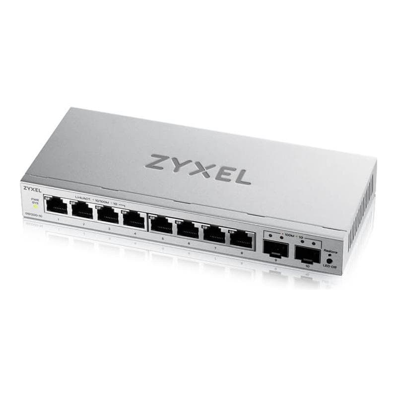 ZYXEL GS1200-10V3 8-Port Gigabit, 2xSFP websmart managed