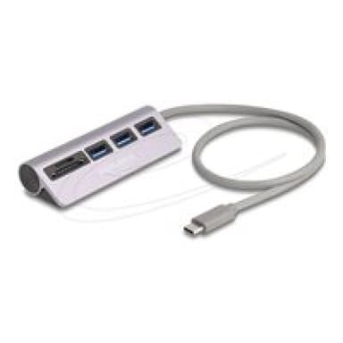 DELOCK 3 Port USB-C 5Gbps Hub inkl. SD C MicroSD Card-Reader