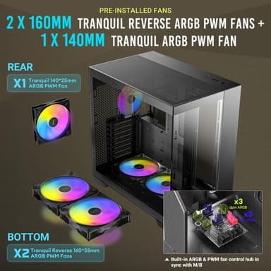 ANTEC Geh Full C8 E-ATX/ATX/M-ATX/ITX o.N. BK retail