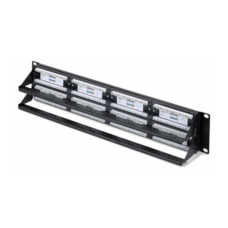 STARTECH.COM 48-Port Patchpanel 2HE 48,26cm 19Zoll Rack Cat6 Patch Panel