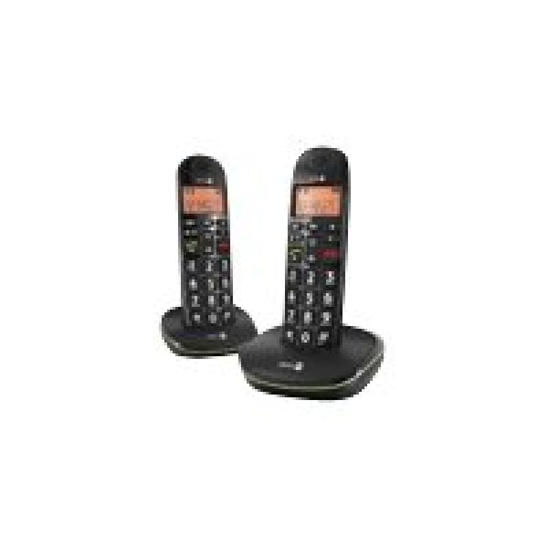 DORO PhoneEasy 100w Duo schwarz mit zus. Mobilteil extra grosse Tasten Freisprechen Telefonbuch fue