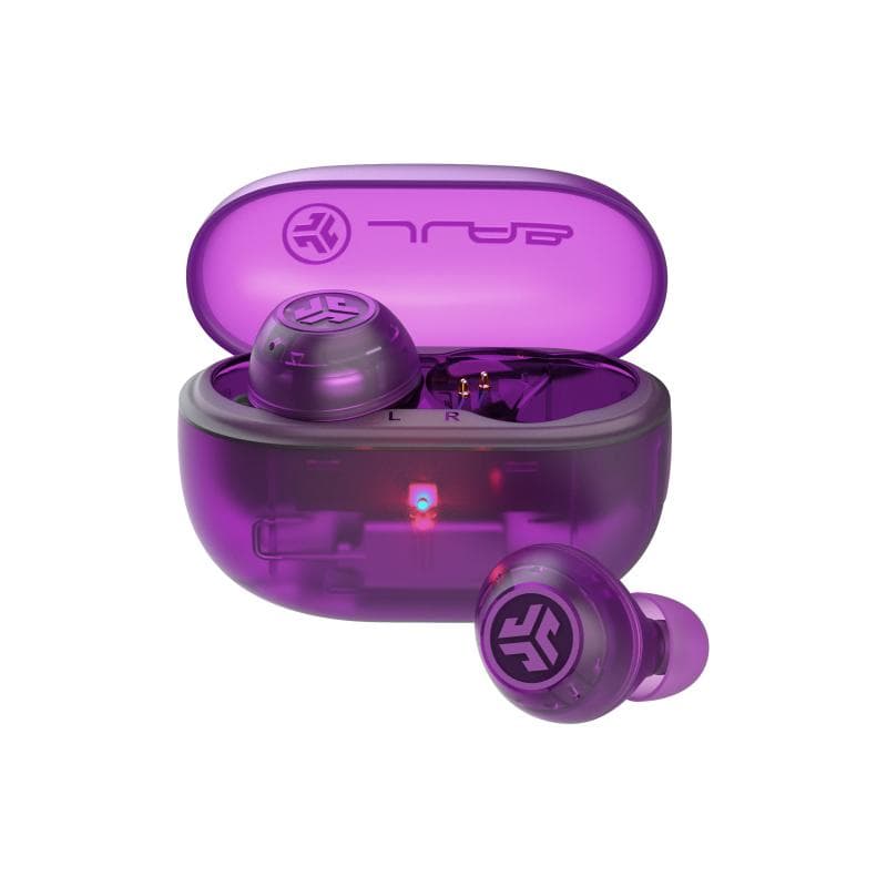 JLAB Go Pop ANC TWS Headphones Transparent Purple