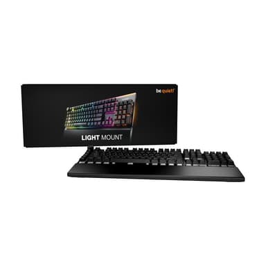 BE QUIET ! Light Mount Keyboard Silent Tactile Switches US-ANSI layout 3D Media Wheel ARGB