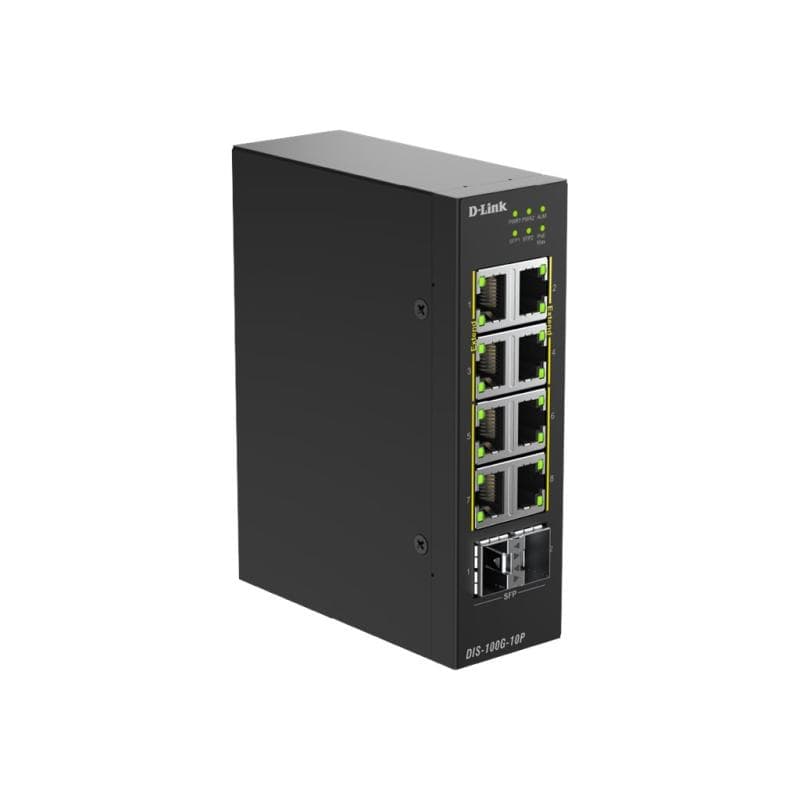 D-LINK DIS-100G-10P Industrial unmanaged PoE Switch
