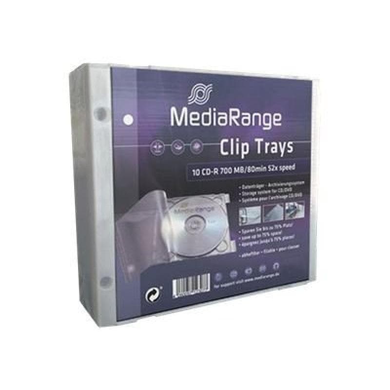 MEDIARANGE Cliptrays white Pack10