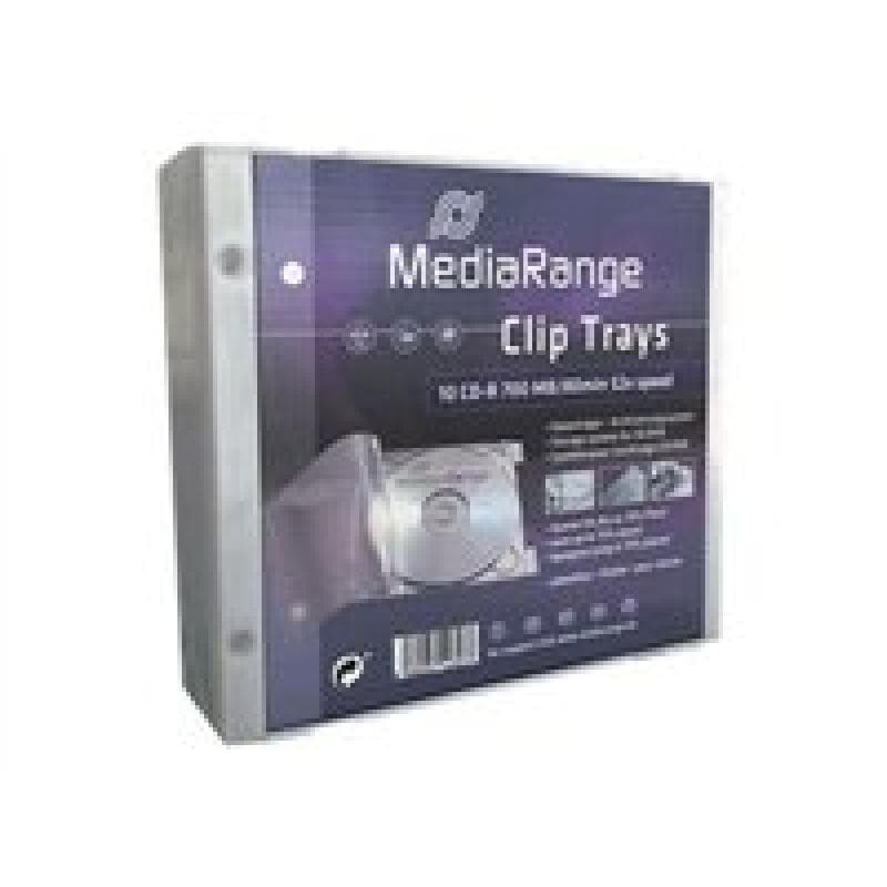MEDIARANGE Cliptrays white Pack10