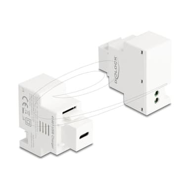 DELOCK Keystone Modul mit USB-C Ladebuchse PD 20W weiß