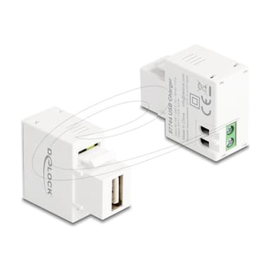 DELOCK Keystone Modul mit USB-A Ladebuchse 5W weiß