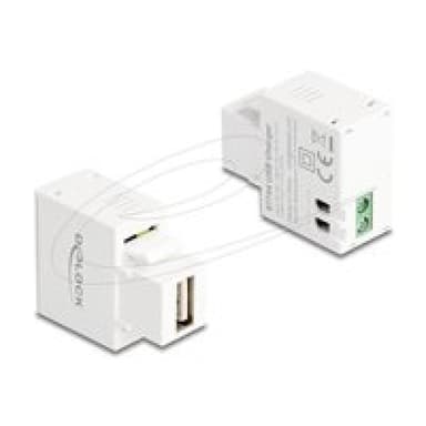 DELOCK Keystone Modul mit USB-A Ladebuchse 5W weiß