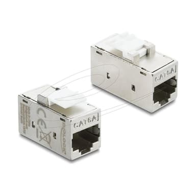 DELOCK Keystone Modul Kupplung RJ45 BU < BU Cat.6A Metall si