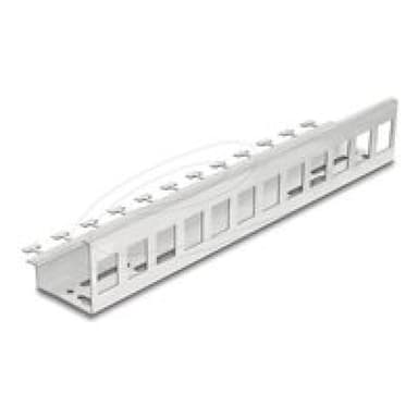 DELOCK Keystone Halterung 12Port Hutschienen u. Handmontage