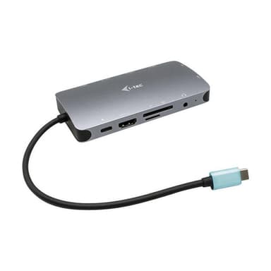 I-TEC USB-C Metal Dock 1xHDMI 1xVGA 1xSD+1xmicroSD Kartenleser 1xGLAN 1xAudio/Mic 3xUSB 3.1 1xUSB-C