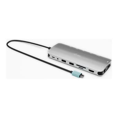 I-TEC USB-C Metal Nano Dock 2x HDMI 1x USB-C Video 1x GLAN 1x Audio/Mic 1xSD/microSD 1x USB 3.2 3x U