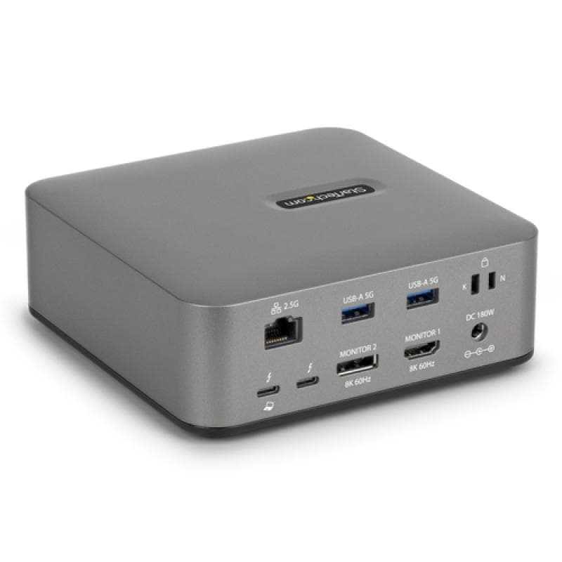 STARTECH.COM Thunderbolt 5 Dockingstation DP und HDMI 3-Monitor Dock bis 4K 144Hz oder Dual 8K 60Hz