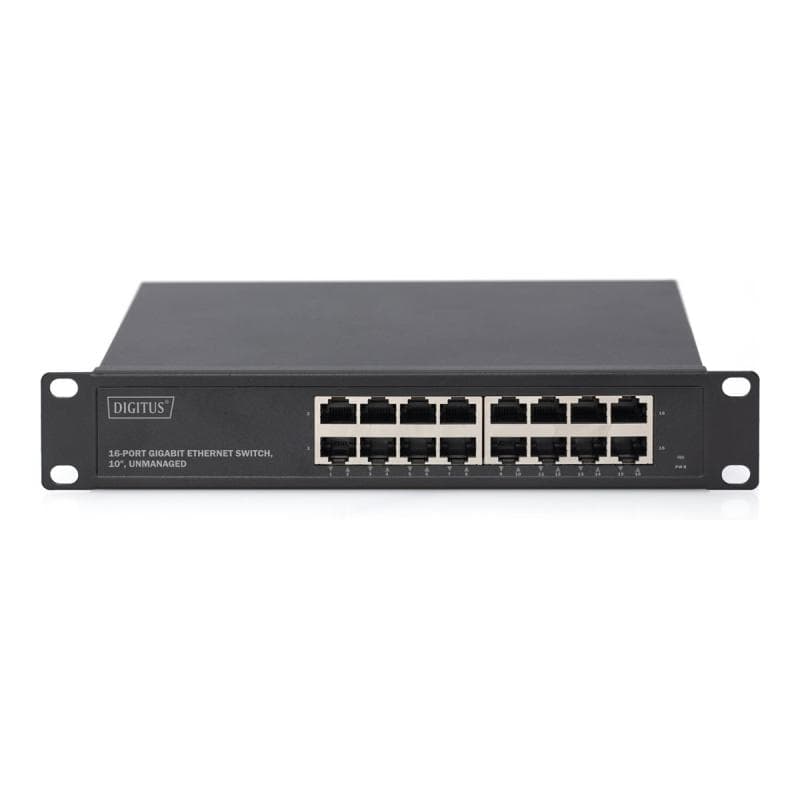 DIGITUS 10″ Gigabit Ethernet Switch, 16-Port, Unmanaged