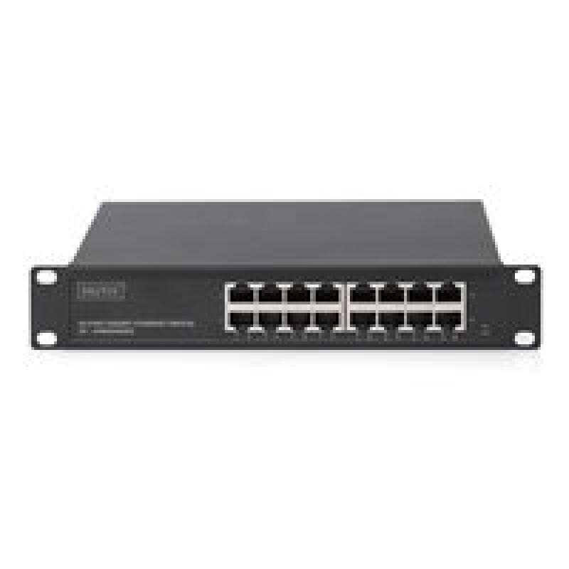 DIGITUS 10″ Gigabit Ethernet Switch, 16-Port, Unmanaged