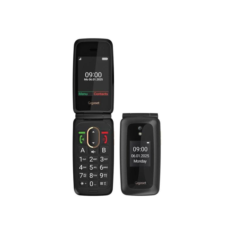 GIGASET GL795 SIM Featurephone 4G Dark Grey LTE-4G/ 3G/ 2G, SOS-Button, 2MB-CAM, SD-card Slot / Usb-