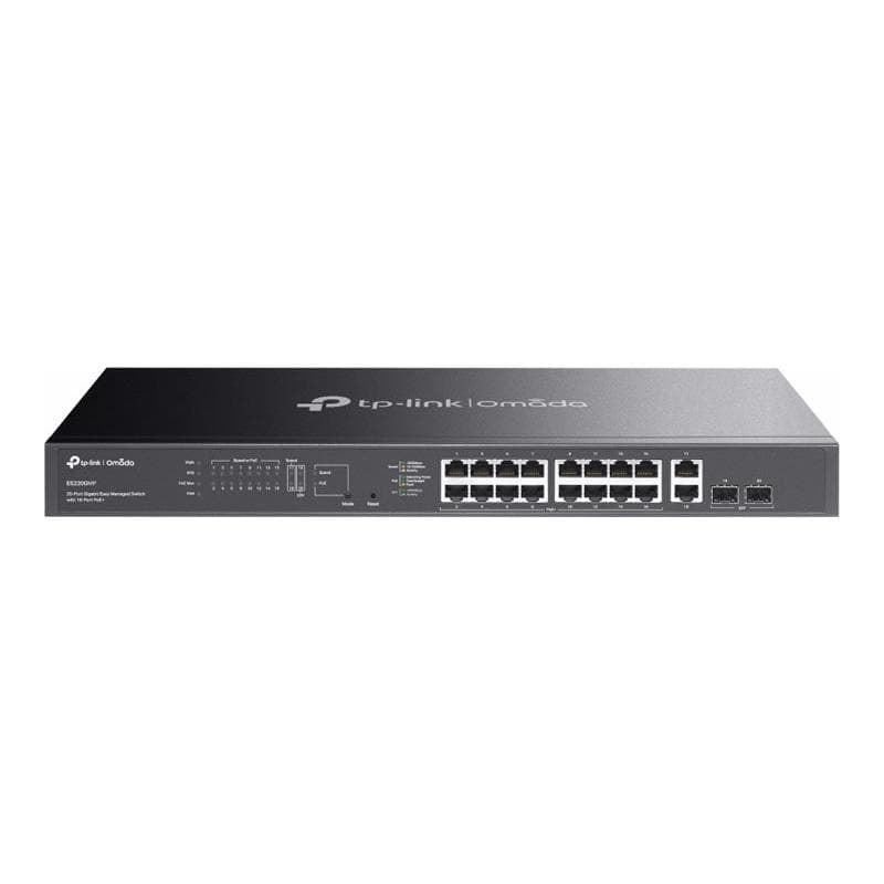TP-LINK Omada ES220GMP 20-Port Gigabit Easy mgd. Switch 16-Port PoE+