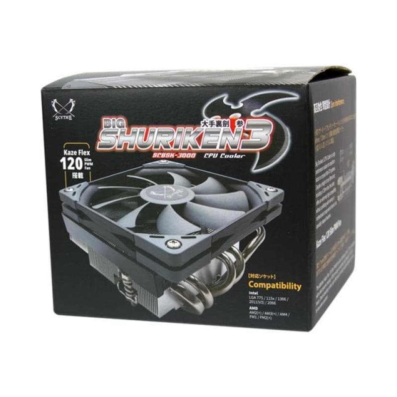 SCYTHE Shuriken 3 SCSK-3000 Low Profile CPU-Kühler für Intel und AMD Prozessoren
