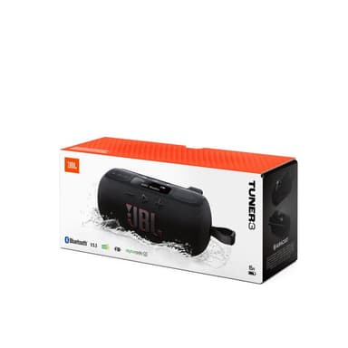 JBL Tuner 3 Bluetooth-Lautsprecher mit FM/DAB-Tuner schwarz IP67 Auracast