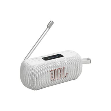JBL Tuner 3 Bluetooth-Lautsprecher mit FM/DAB-Tuner weiß IP67 Auracast