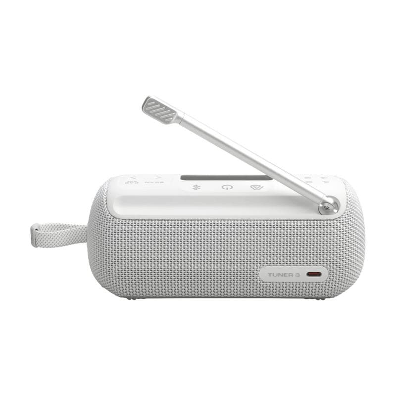 JBL Tuner 3 Bluetooth-Lautsprecher mit FM/DAB-Tuner weiß IP67 Auracast