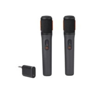 JBL 2x kabellose Mikrofone für Partybox + drahtlosem Empfänger schwarz