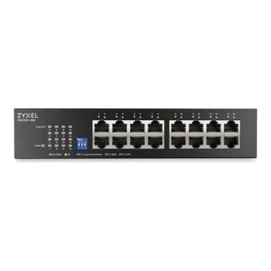 ZYXEL GS1100-16S m. DIP Selektor 16-Port 1Gbps Switch