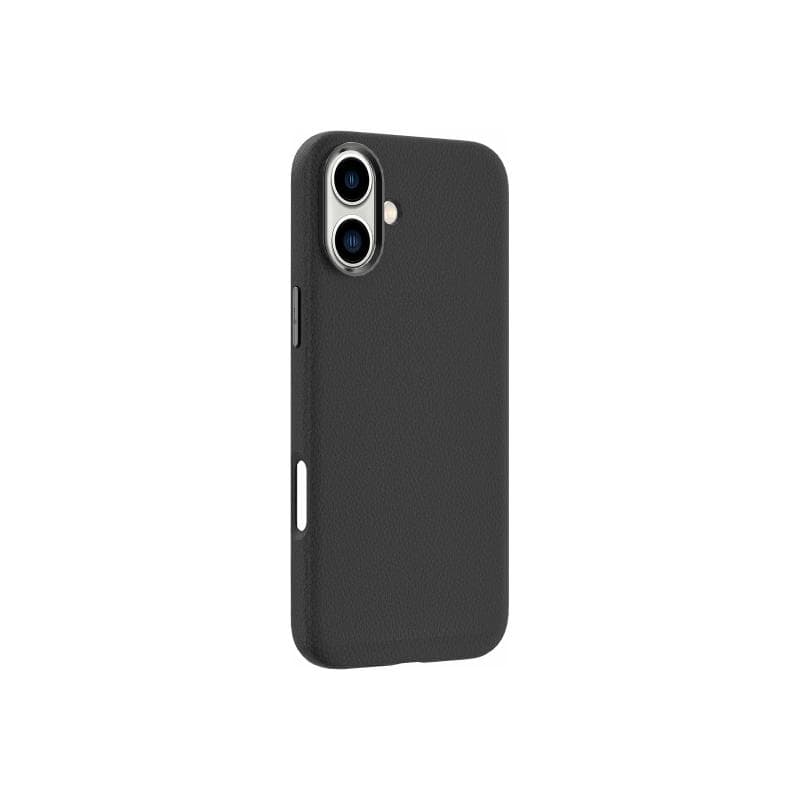 ESTUFF INFINITE (GRS) VENICE iPhone 16 Black Leather Magnetic