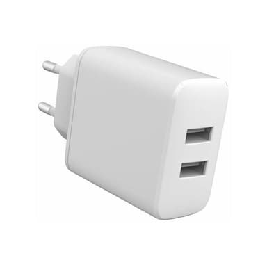 ESTUFF INFINITE (GRS) USB-A Charger EU 24W. 2 X USB-A. White. 98