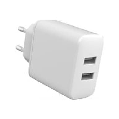 ESTUFF INFINITE (GRS) USB-A Charger EU 24W. 2 X USB-A. White. 98