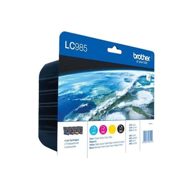 BROTHER LC985VALBPDR 4er Pack Schwarz, Gelb, Cyan, Magenta Tintenpatrone