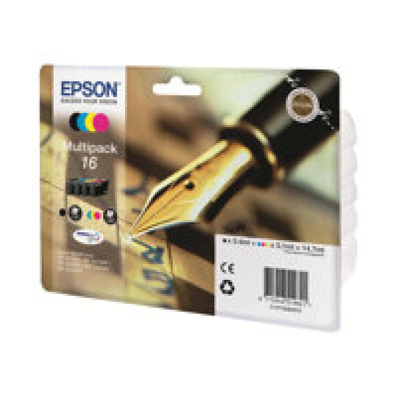 EPSON 16 Multipack 4er Pack Schwarz, Gelb, Cyan, Magenta Tintenpatrone