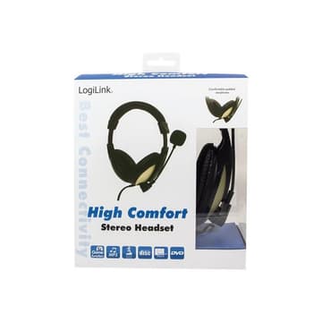 LOGILINK Headset LogiLink stereo mit Mikro  hoher Tragekomfort