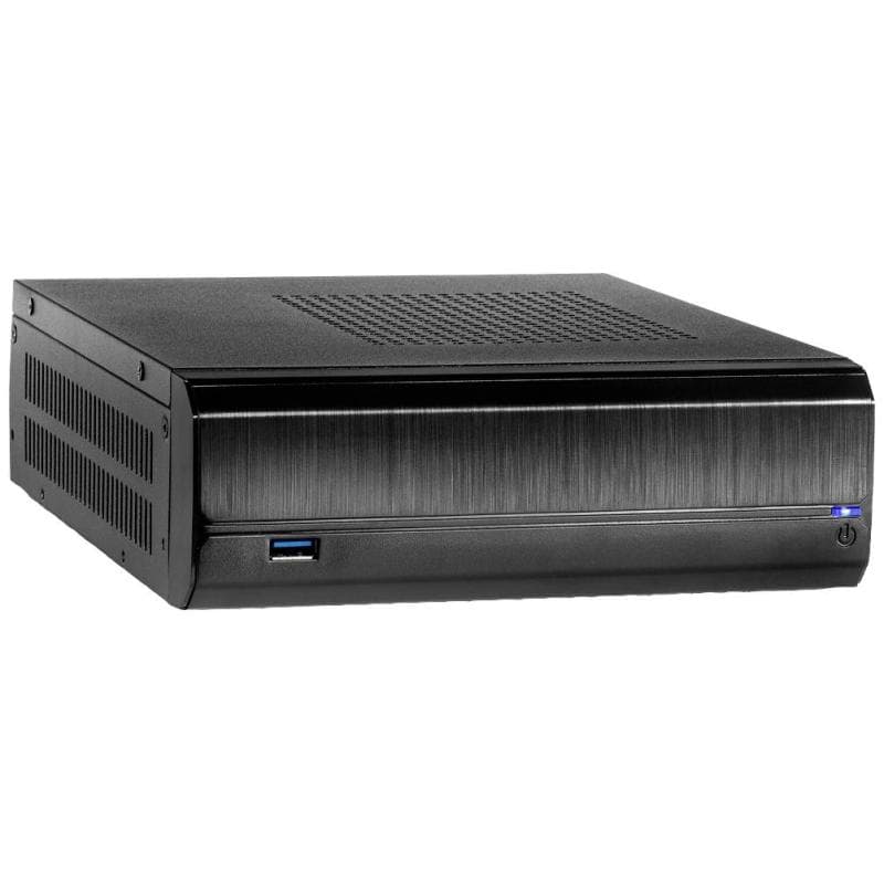 INTERTECH Mini ITX JX-500 black USB 3.0  *OHNE Netzteil