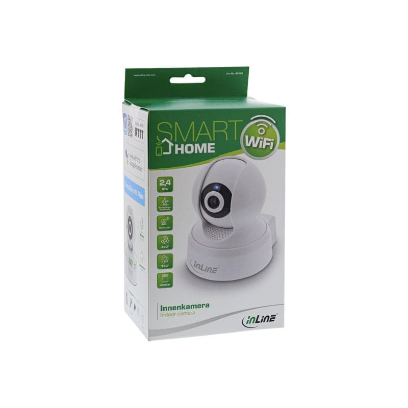 INLINE SmartHome Kamera innen, HD, Bewegungserkennung, Schwenk-/Neigbar