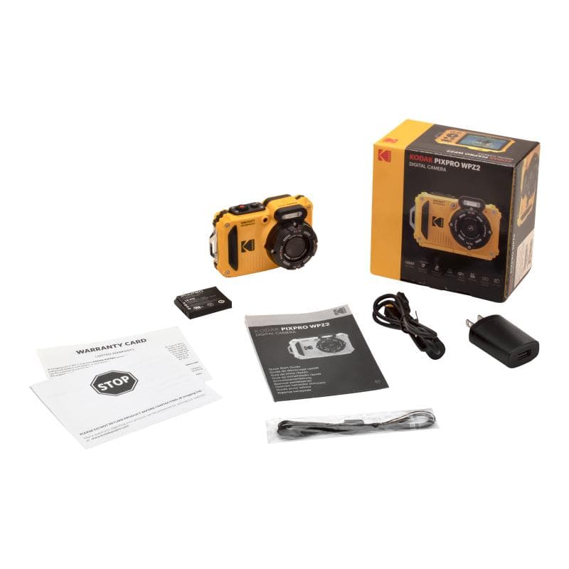 KODAK PIXPRO WPZ2 Digitalkamera 15 Megapixel Opt. Zoom: 4 x Gelb inkl. Akku, inkl. Blitzgerät B