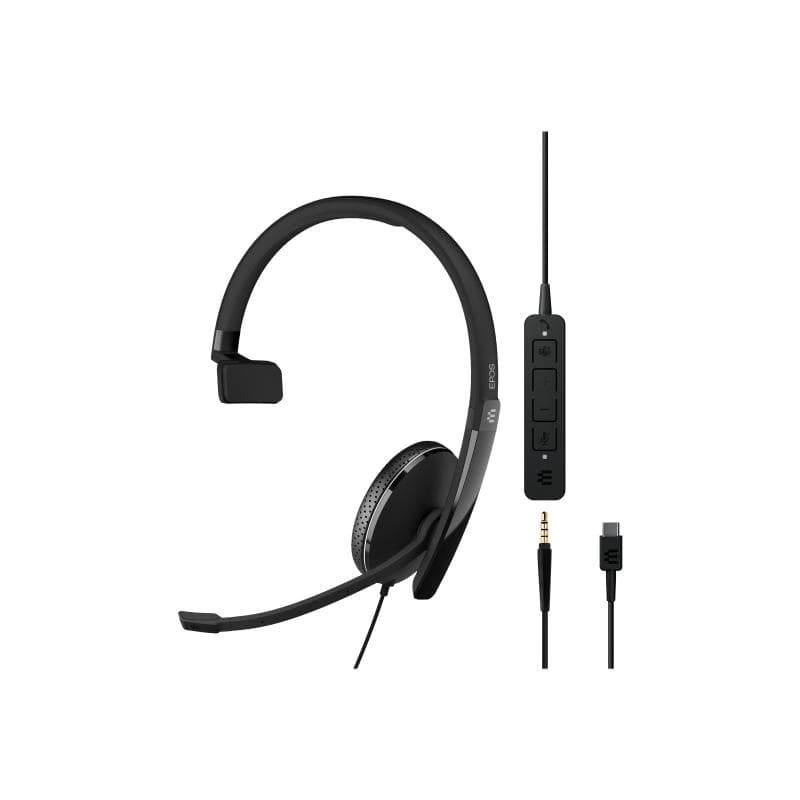 EPOS ADAPT 135T USB-C II Mono USB-C Headset inkl. 3,5mm Klinkenstecker In-Line