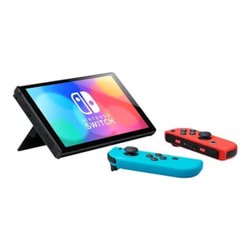 NINTENDO Switch Spielkonsole (OLED) rot/blau