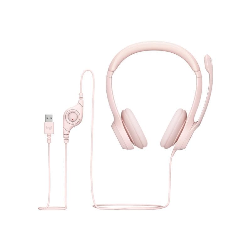 LOGITECH H390 USB Computer Headset - ROSE - EMEA-914